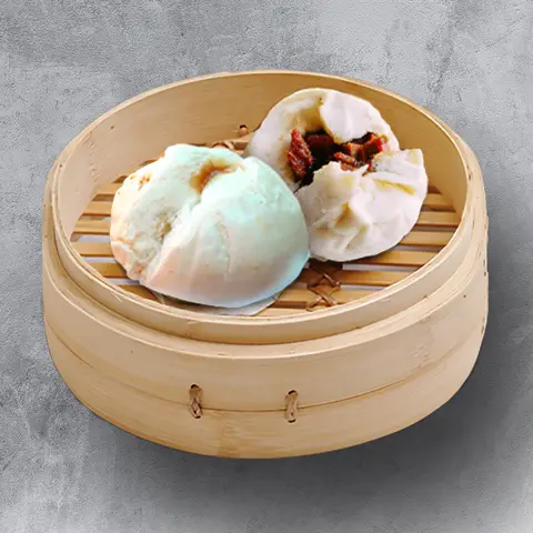 Steamed BBQ pork buns